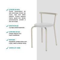 Conjunto Sala De Jantar Palermo Com Mesa E 2 Cadeiras 2999 Carraro - 6