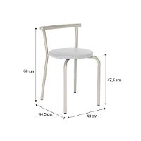 Conjunto Sala De Jantar Palermo Com Mesa E 2 Cadeiras 2999 Carraro - 8