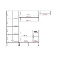 Armário Cozinha Compacta Arizona Smart Carvalho Carraro - 7