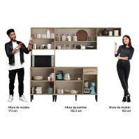 Armário Cozinha Compacta Arizona Smart Carvalho Carraro - 9