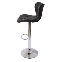 Kit 2 Banquetas Estofadas c/encosto p/Cozinha Gir. Preta - 3