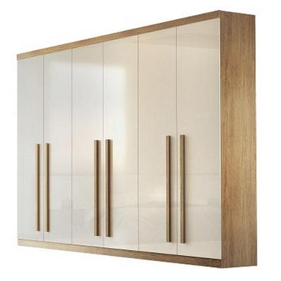 Guarda Roupa Casal 6 Portas E 6 Gavetas Imbuia/off Whit