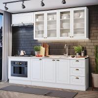 Cozinha Compacta 6 Peças Com Módulo Forno De Embutir Branco - 1