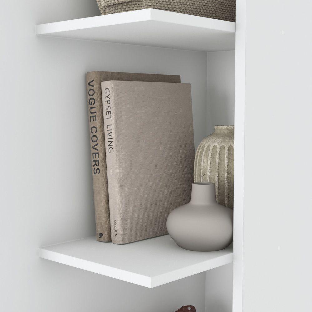 Sapateira Espelho 01 Porta 06 Prateleiras íris Henn Branco - 2