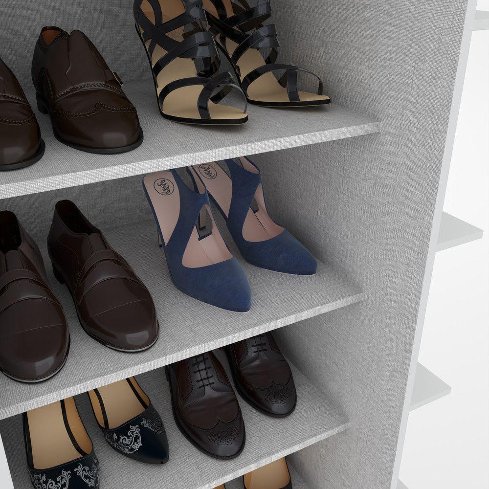 Sapateira Espelho 01 Porta 06 Prateleiras íris Henn Branco - 3