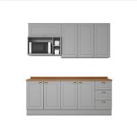 Cozinha Compacta 5 Peças Com Tampo Amy Casa 812 Cinza - 2