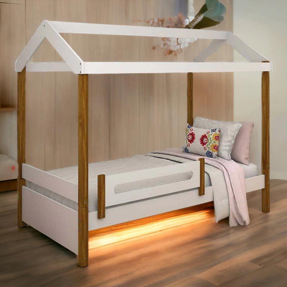 Cama Casa Elisa Branco/mel C/ Colchão - 1