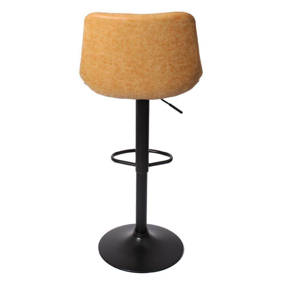 Banqueta Alta Estofada c/encosto p/Cozinha Gir.Caramelo - 3