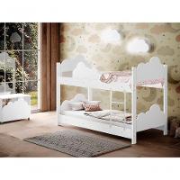 Beliche Infantil Marina Branco Com 2 Luminárias E Colchão - 1