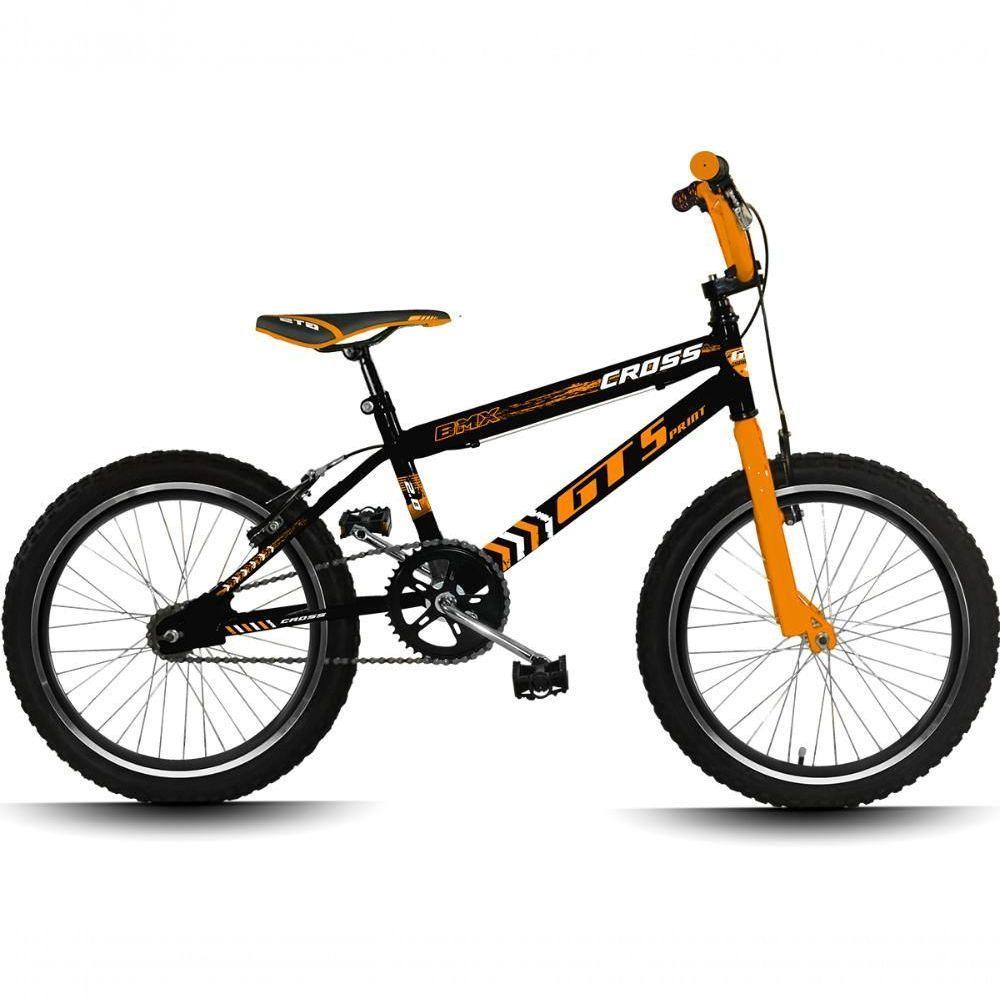 Bicicleta Aro 20 Gt Sprint Cross Infantil Freio V-brake Aro Aero Preto+laranja - 3