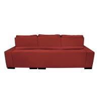 Sofá Retrátil E Reclinável Cama Inbox Diamond 2,25m Tecido Suede Velusoft Vermelho