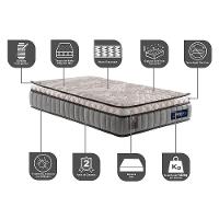 Colchão Solteiro Molas Ensacadas Euro Pillow 88x188x31 Cama Inbox Frost Thermogel - 6