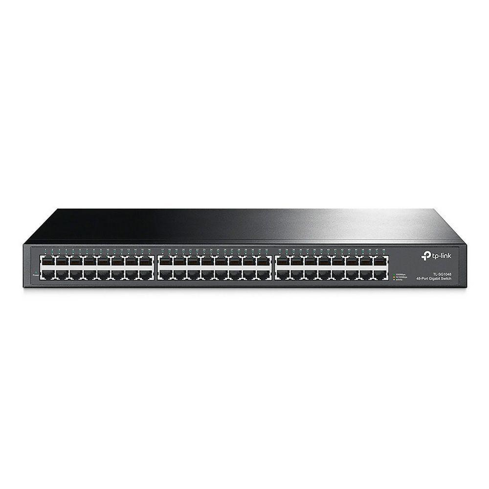 Switch Tp-Link Rack Gigabit 10/1000Mbps 48 Portas Tl-Sg1048 - 1
