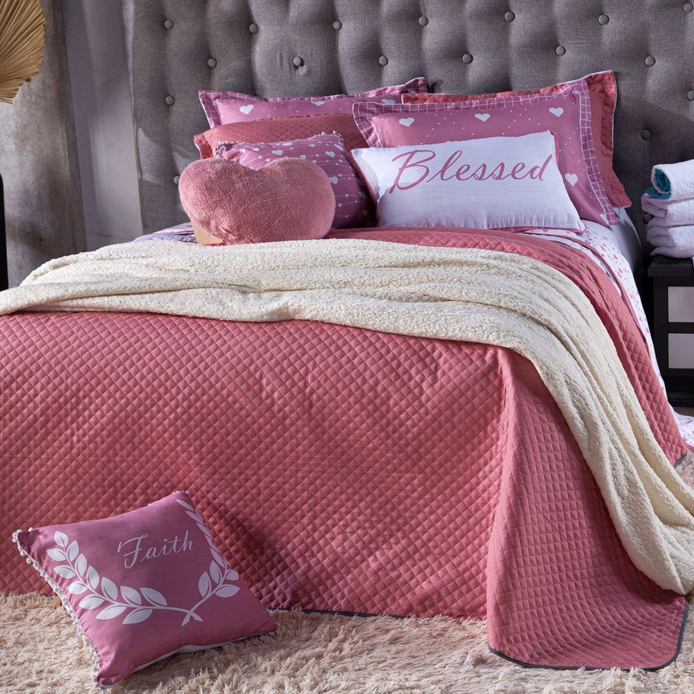 Kit Cobre Leito Dupla Face C/ Almofadas Queen 09 Peças - 1