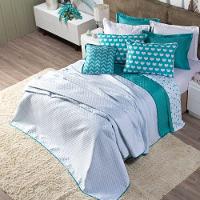 Kit Cobre Leito Vênus Dupla Face C/ Almofada Queen 06 Peças - 2