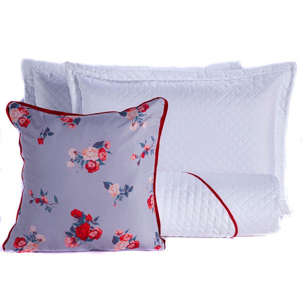 Kit Cobre Leito Dupla Face C/ Almofada Casal 04 Peças - 1