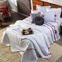 Kit Cobre Leito Liz Dupla Face C/ Almofadas Queen 07 Peças - 2