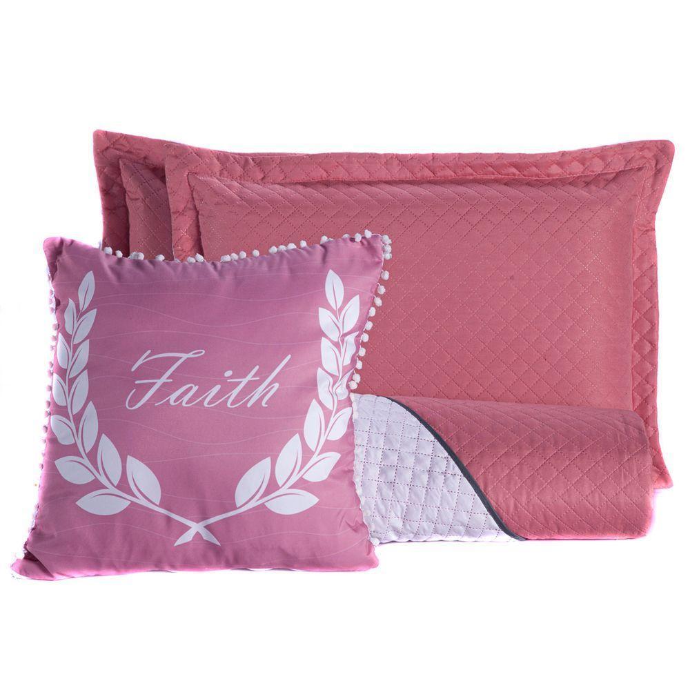 Kit Cobre Leito Dupla Face C/ Almofada Casal 04Pçs - 1