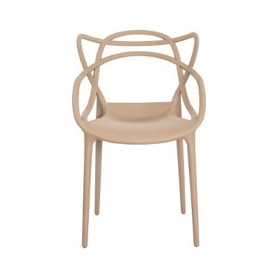 Kit 4 Cadeiras Allegra Nude Sala Cozinha Jantar