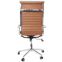 Cadeira De Escritório Presidente Alta p/120Kg Caramelo - 3