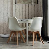 Kit 6 Cadeiras Estofadas c/Encosto p/Mesa De jantar Branca - 2