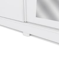 Guarda-Roupa Casal 100% Mdf Kappesberg C/Pés E 6 Espelhos 3 Portas De Correr 8 Gavetas Branco - 7