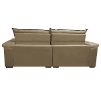 Sofá Retrátil E Reclinável Molas Ensacadas Cama Inbox Botonê 2,52m Espuma Viscoelástico Suede Castor