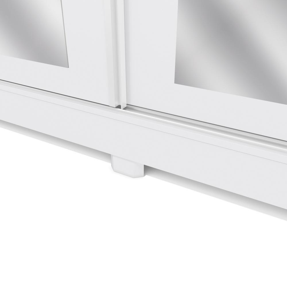 Guarda-Roupa Casal 100% Mdf Kappesberg 3 Portas De Correr Com Espelhos 8 Gavetas Branco - 4