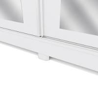 Guarda-Roupa Casal 100% Mdf Kappesberg 3 Portas De Correr Com Espelhos 8 Gavetas Branco