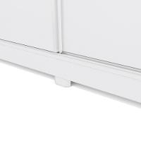 Guarda-Roupa Casal 100% Mdf Kappesberg C/Pés 3 Portas De Correr 8 Gavetas Branco - 3