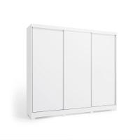 Guarda-Roupa Casal 100% Mdf Kappesberg C/Pés 3 Portas De Correr 8 Gavetas Branco - 8