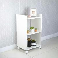 Estante Multiuso Branco Para Quarto Sala Com Rodinha 40cm - 5