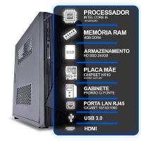 Computador Desktop, Intel Core I5 10º Geração, 4gb Ram, Hd Ssd 240gb, Conexões Usb/vga/hdmi/lan/som - 2