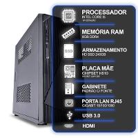 Computador Desktop, Intel Core I5 10º Geração, 8gb Ram, Hd Ssd 240gb, Conexões Usb/vga/hdmi/lan/som - 5