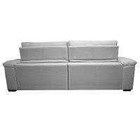 Sofá Retrátil E Reclinável 2,15m Molas Ensacadas Cama Inbox Big Home Bordado 3d Linho Cinza Claro - 8