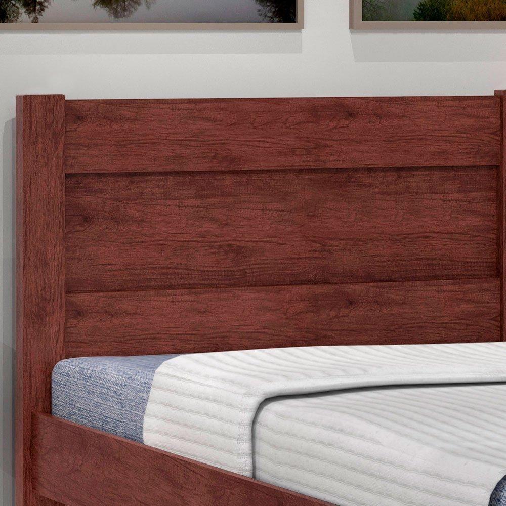 Cama De Solteiro Madeira Mdf Prisma J&A Capuccino Capuccino - 2