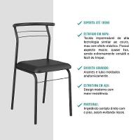 Conjunto Sala De Jantar Carraro Galway Com Mesa E 4 Cadeiras - 6