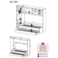Guarda-roupa com Bicama Branco Multimóveis - 2
