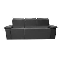 Sofa Itália 2,80 Mts Retrátil E Reclinavel Tecido Suede Cinza - Cama Inbox