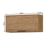 Armário Aéreo 80Cm 1 Porta Basculante Mx Móveis Toscana - 2