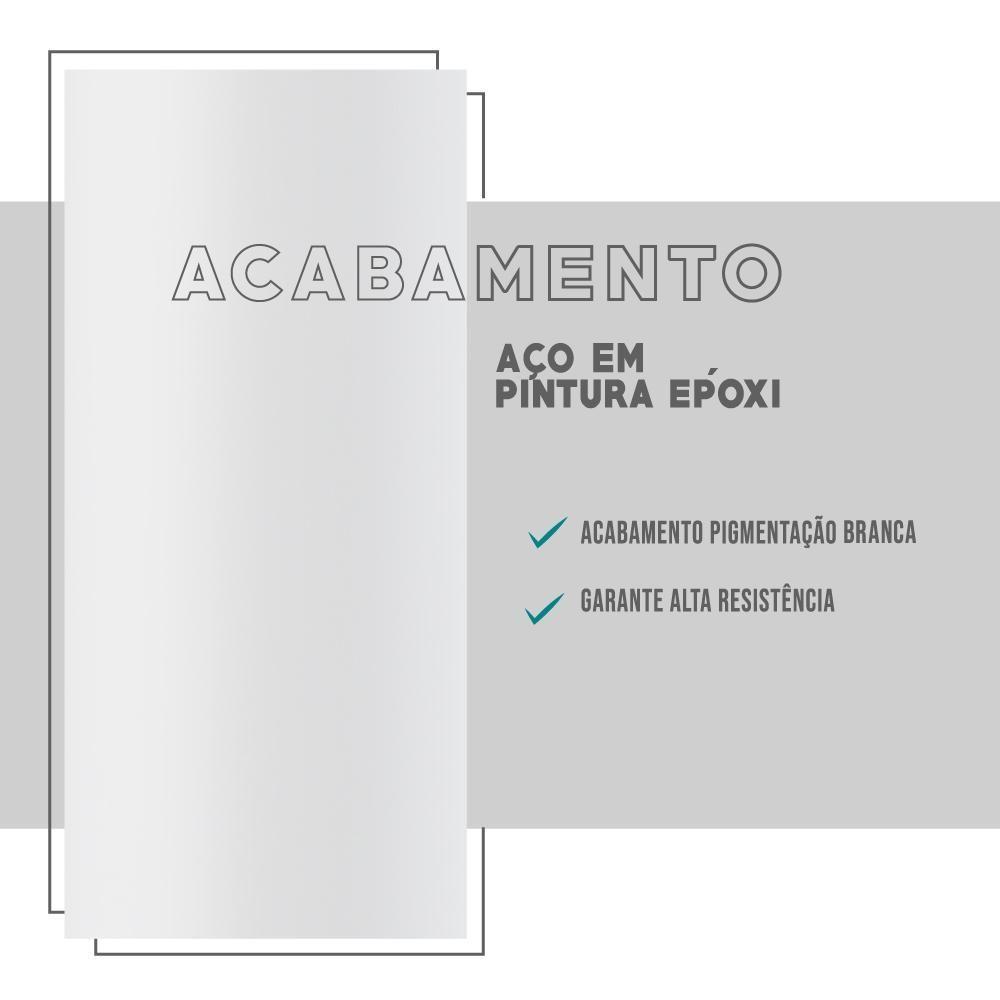 Conjunto Mesa Extensível Com 4 Banquetas Branco Carraro - 4