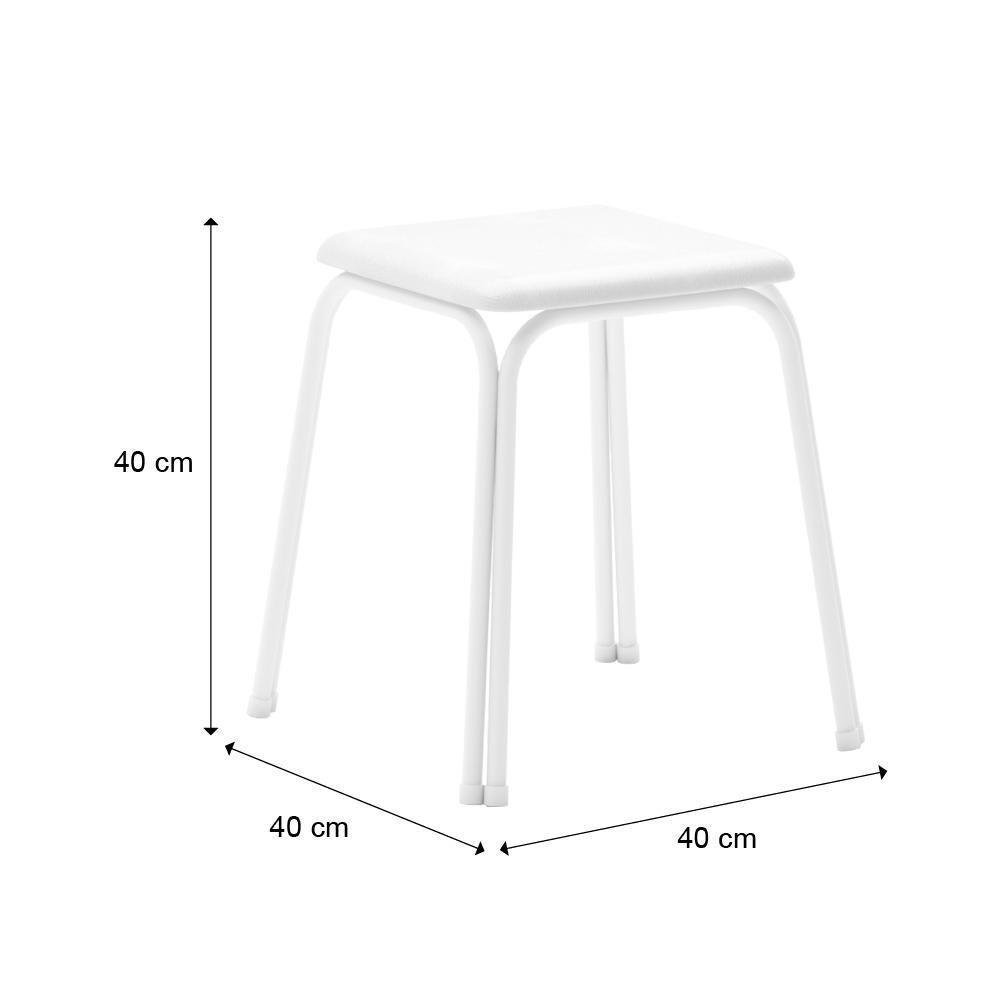 Conjunto Mesa Extensível Com 4 Banquetas Branco Carraro - 9