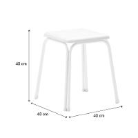 Conjunto Mesa Extensível Com 4 Banquetas Branco Carraro - 9