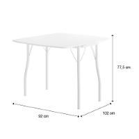 Conjunto Mesa Extensível Com 4 Banquetas Branco Carraro - 10