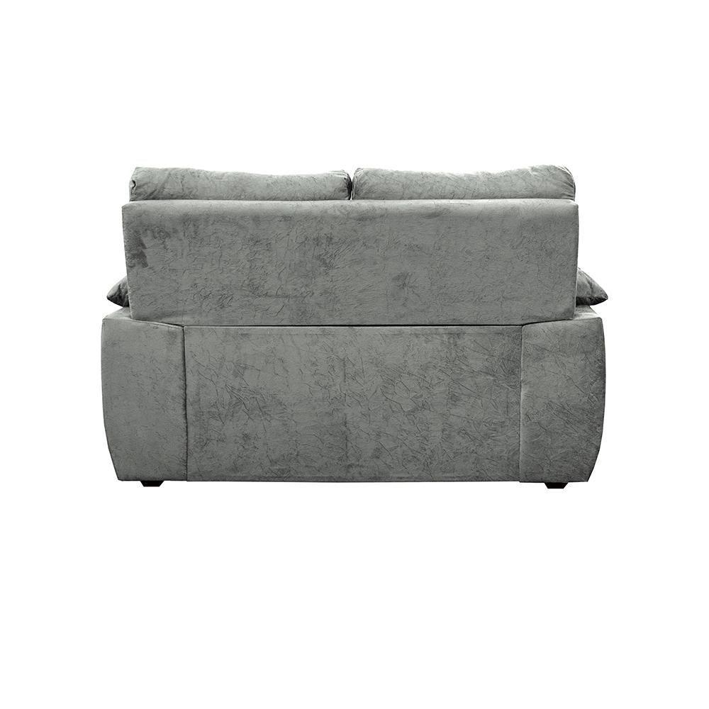Sofá Luxemburgo 2 Lugares 1,52m Tecido Suede Cinza - 2