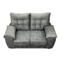 Sofá Luxemburgo 2 Lugares 1,52m Tecido Suede Cinza - 3