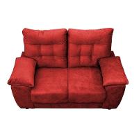 Sofá Luxemburgo 2 Lugares 1,52m Tecido Suede Vermelho - 3