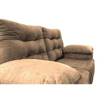 Sofá Luxemburgo 2 Lugares 1,52m Tecido Suede Castor