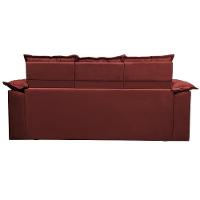 Conjunto De Sofá 3 E 2 Lugares Retrátil Reclinável Cama Inbox Compact 2,00x1,50m Velusoft Vermelho - 3