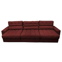 Sofá Retrátil E Reclinável Com Molas Ensacadas Cama Inbox Master 3,82m Tecido Suede Vermelho - 5